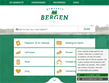 Tablet Screenshot of bergen.nl